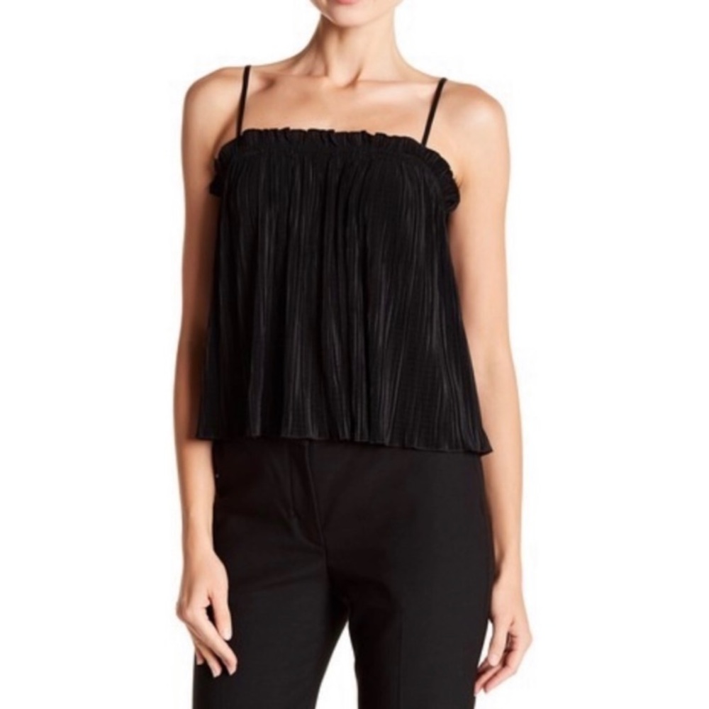 MADEWELL Nicole Pleated Ruffle Tank